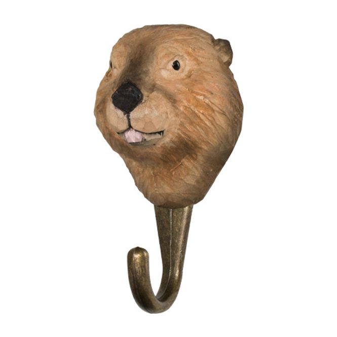 Hovedbilde Håndspikket knagg. Bever. 
