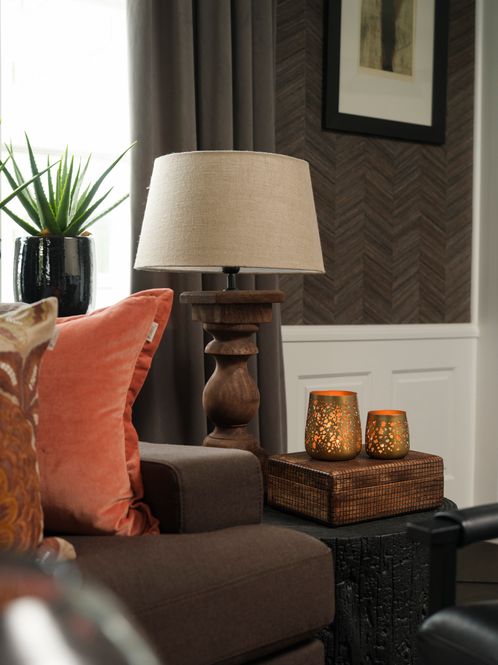 Hovedbilde Lama Vaals bordlampe, inkl skjerm.