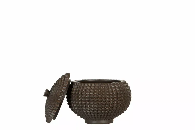 Krukke med lokk 15x13 cm 