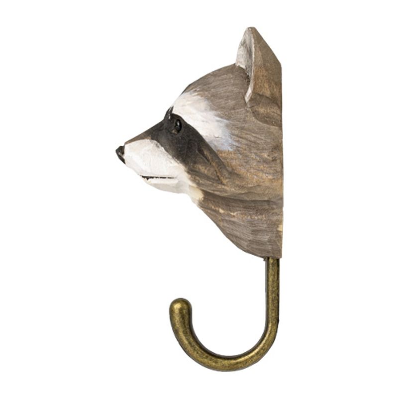 Håndspikket knagg - vaskebjørn
