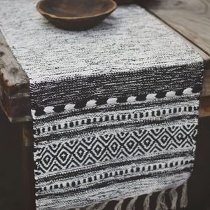 Hovedbilde Vevd L&oslash;per Bomull 40&times;150 Cm Sort