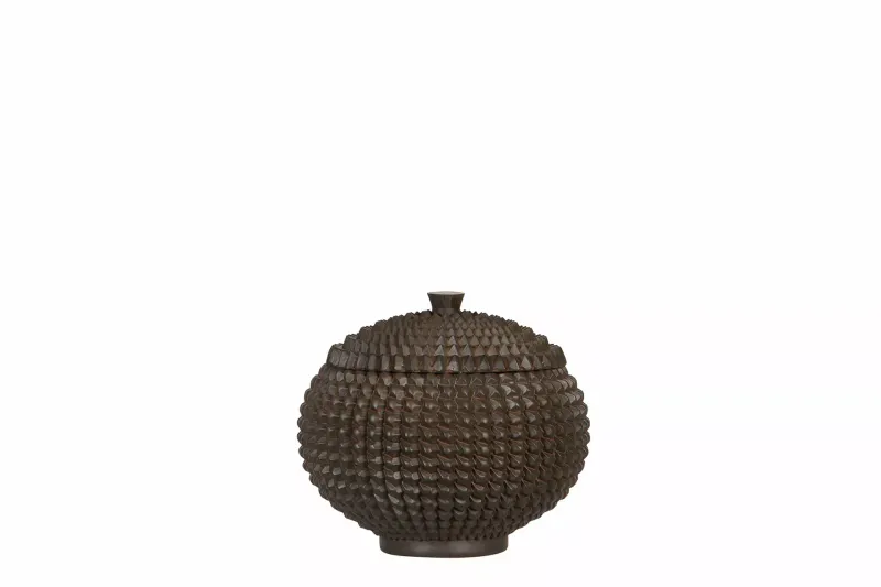 Krukke med lokk 15x13 cm 
