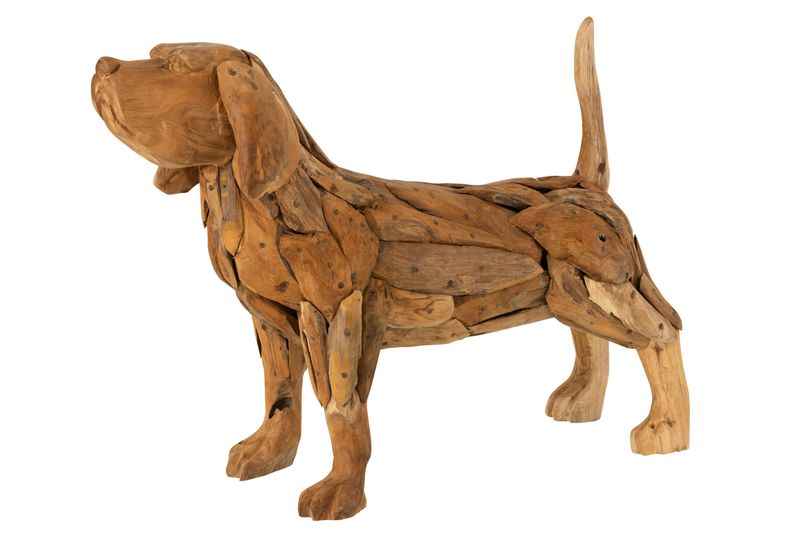 Hund - naturlig teak. 